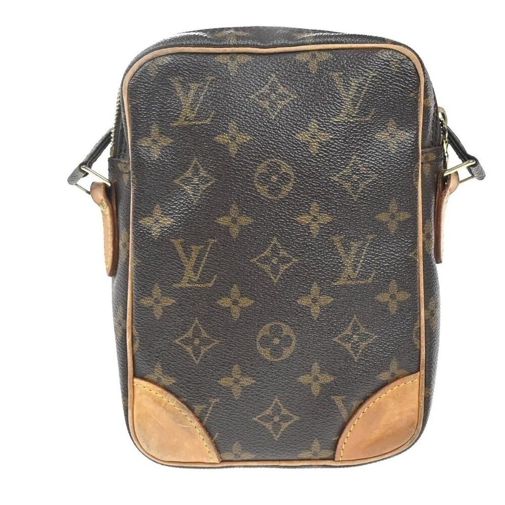 LOUIS VUITTON Danube Shoulder Bag Monogram Leather Brown France - Picture 3 of 15